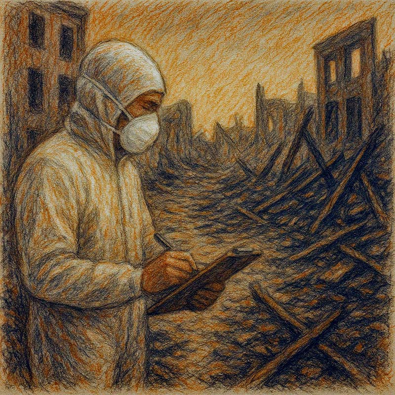 perito tasador en un incendio